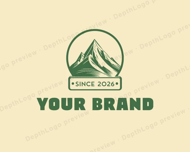 Mountain Hike Mountaineering logo template for Your Brand