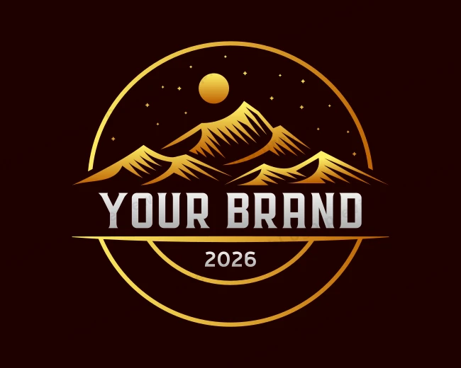 Mountain Hiking Adventure logo template for Your Brand