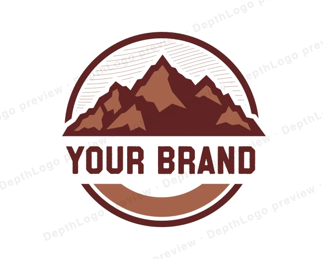 Mountain Nature Camping logo template for Your Brand