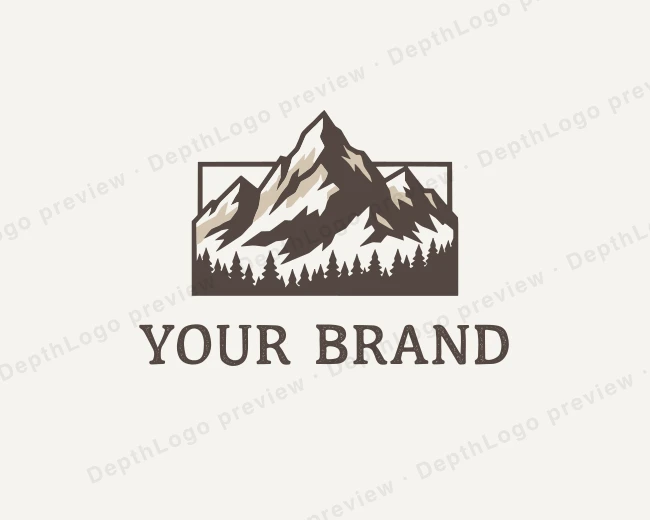 Mountain Outdoor Gear logo template for Your Brand