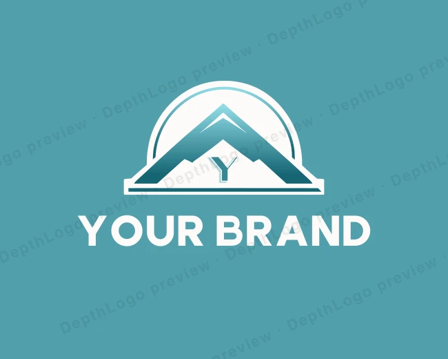 Mountain Summit Landscape logo template for Your Brand