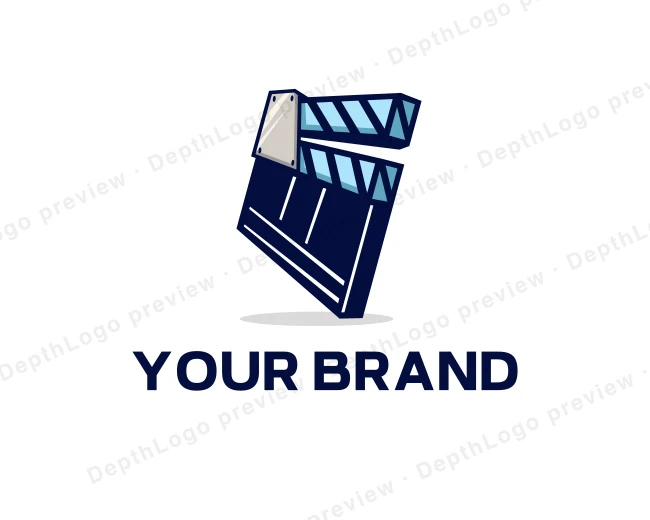 Movie Clapperboard Cinema logo template for Your Brand