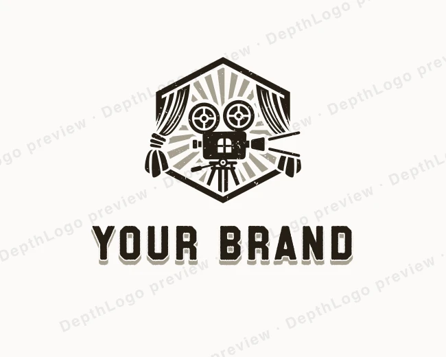 Multimedia Film Studio logo template for Your Brand