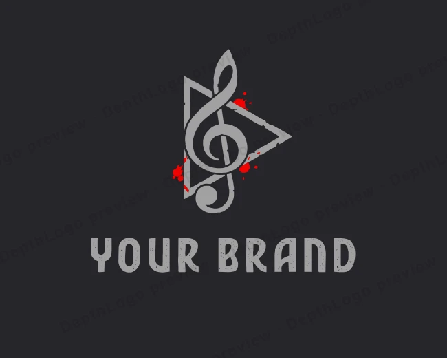 Multimedia Music Streaming logo template for Your Brand