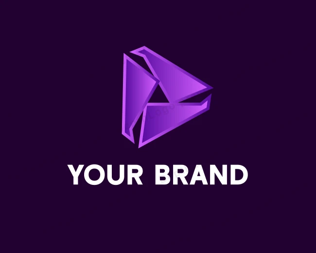 Multimedia Play Button logo template for Your Brand