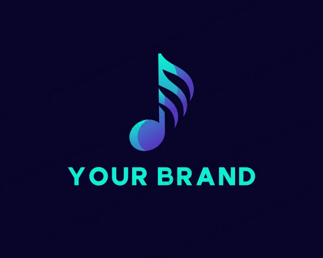 Music Audio App logo template for Your Brand