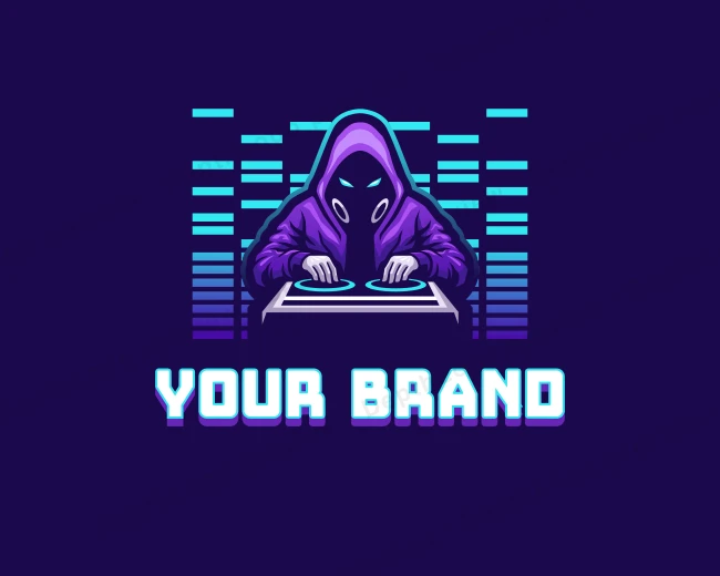 Music DJ Club logo template for Your Brand