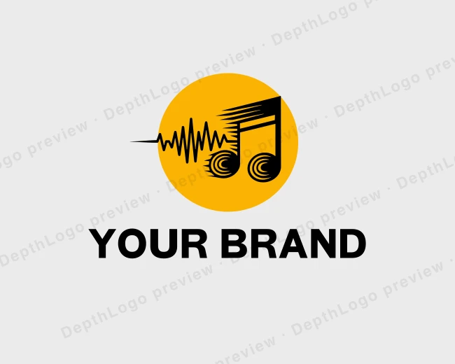 Music Sound Wave logo template for Your Brand
