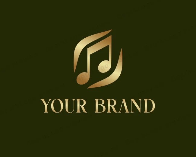 Musical Audio Composer logo template for Your Brand