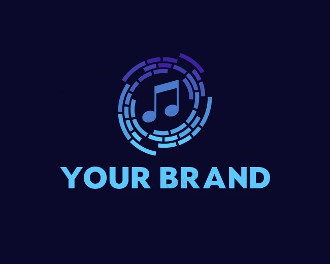 Musical Sound Producer logo template for Your Brand