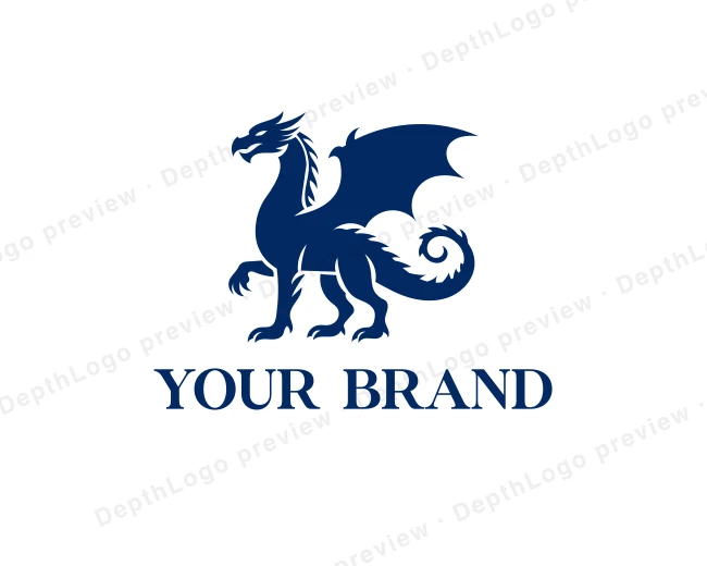 Mythical Dragon Monster logo template for Your Brand