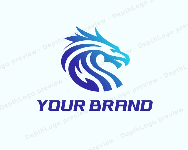 Mythical Monster  Dragon logo template for Your Brand