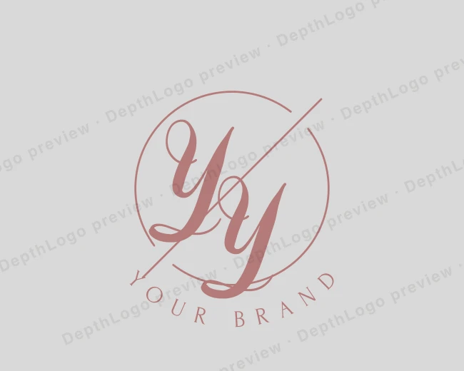 Name Text Monogram logo template for Your Brand