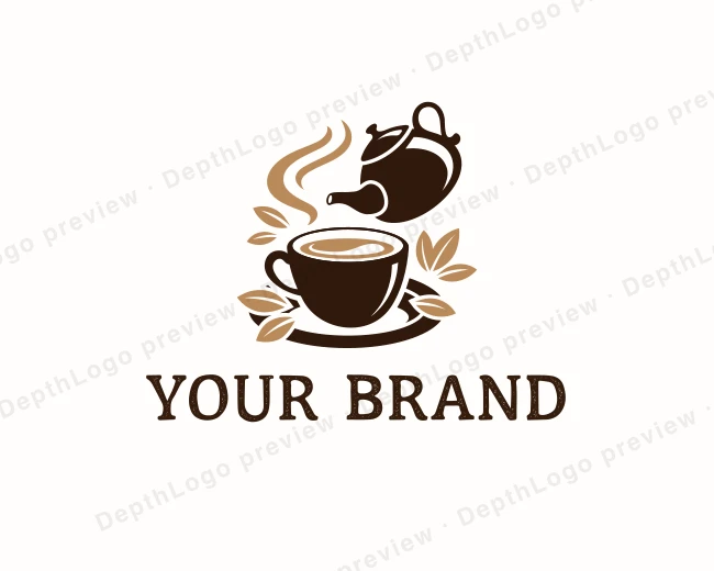 Natural Chai Tea logo template for Your Brand