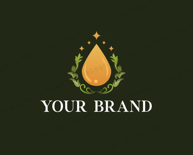 Natural Leaf Oil logo template for Your Brand