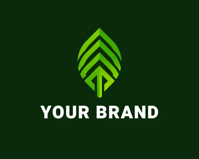 Natural Organic Leaf logo template for Your Brand