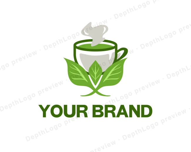 Natural Organic Tea logo template for Your Brand