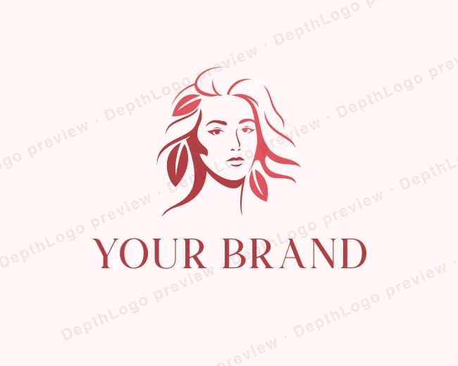 Nature Fashion Lady logo template for Your Brand