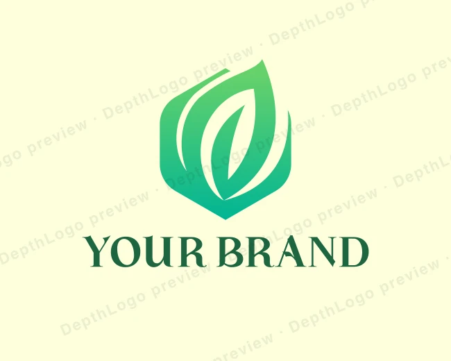 Nature Leaf Organic logo template for Your Brand