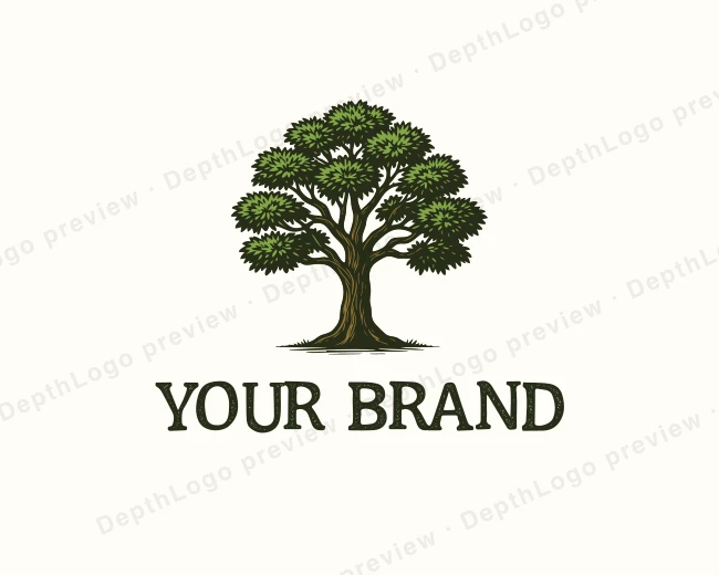 Nature Tree Agriculture logo template for Your Brand