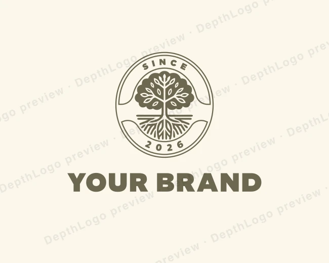 Nature Tree Park logo template for Your Brand