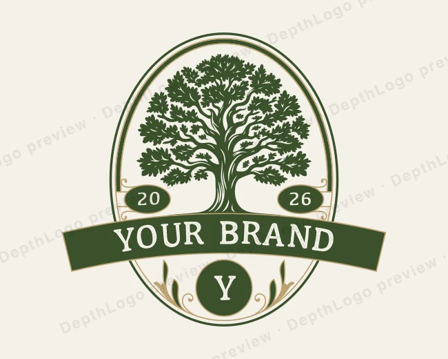 Nature Tree Wellness logo template for Your Brand