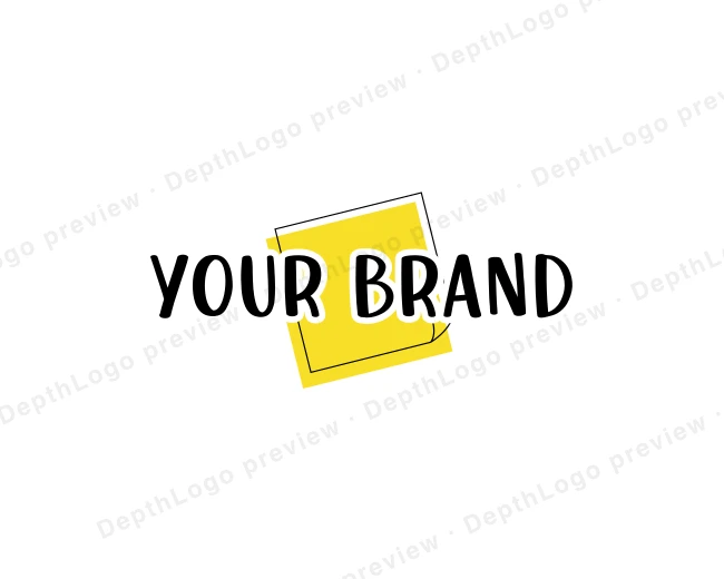 Office Yellow Paper logo template for Your Brand