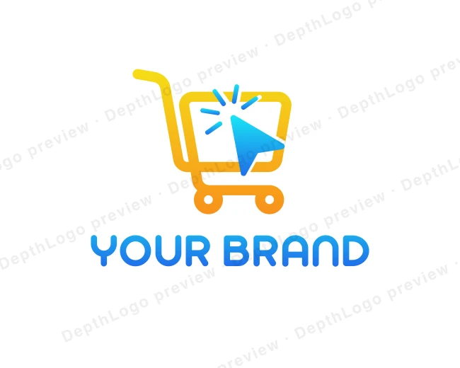 Online Cart Grocery logo template for Your Brand