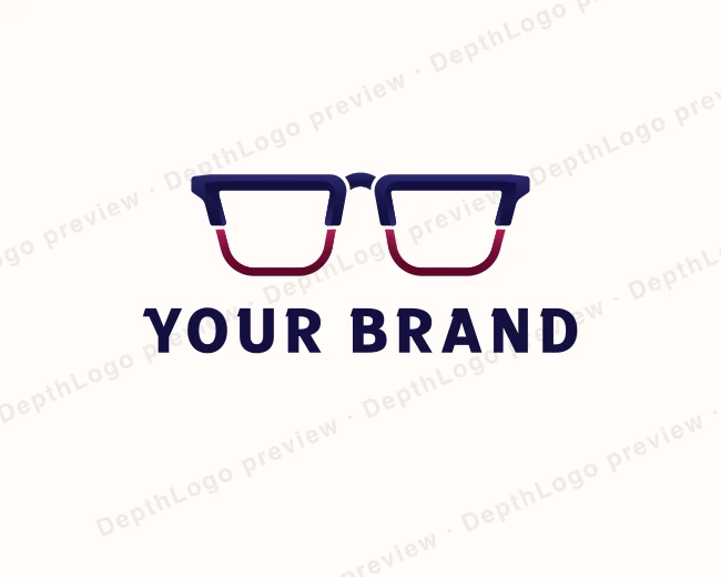 Optical Eyeglass Lens logo template for Your Brand