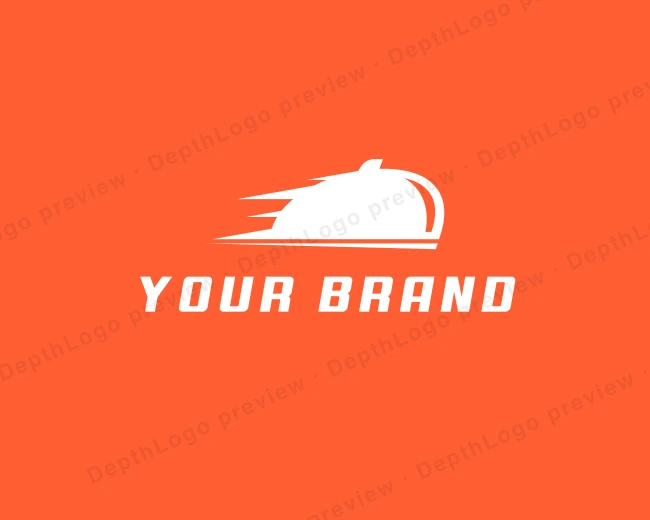 Orange Bell Delivery logo template for Your Brand