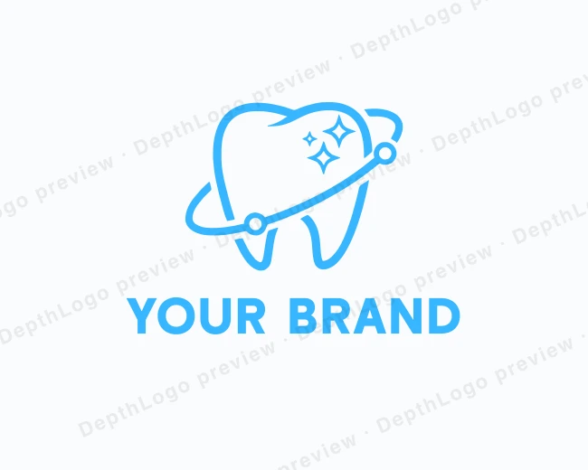 Orbit Dentist Dental logo template for Your Brand
