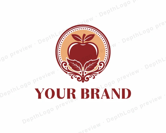 Orchard Apple Harvest logo template for Your Brand