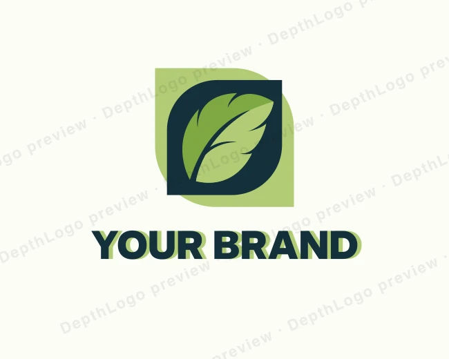 Organic Leaf Garden logo template for Your Brand