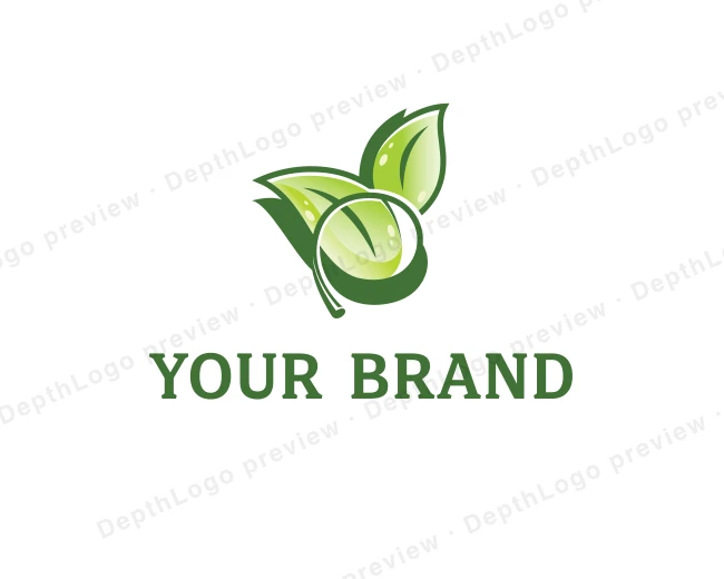 Organic Leaf Gardening logo template for Your Brand
