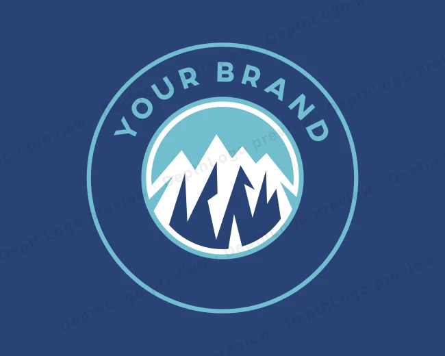 Outdoor Mountain Trekking logo template for Your Brand
