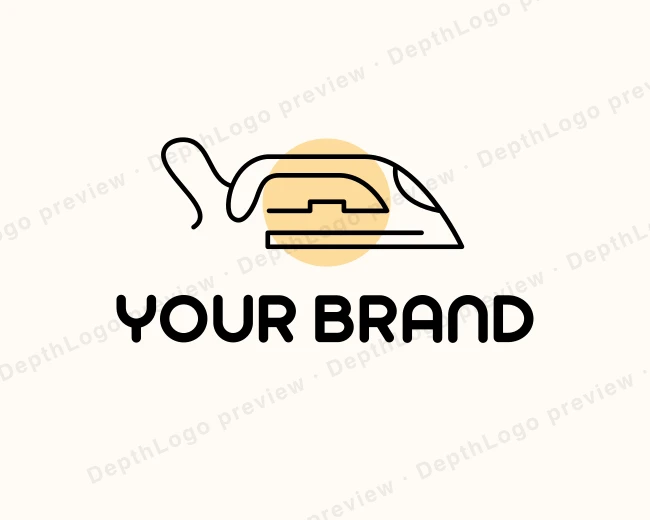 Outline Dry Iron logo template for Your Brand