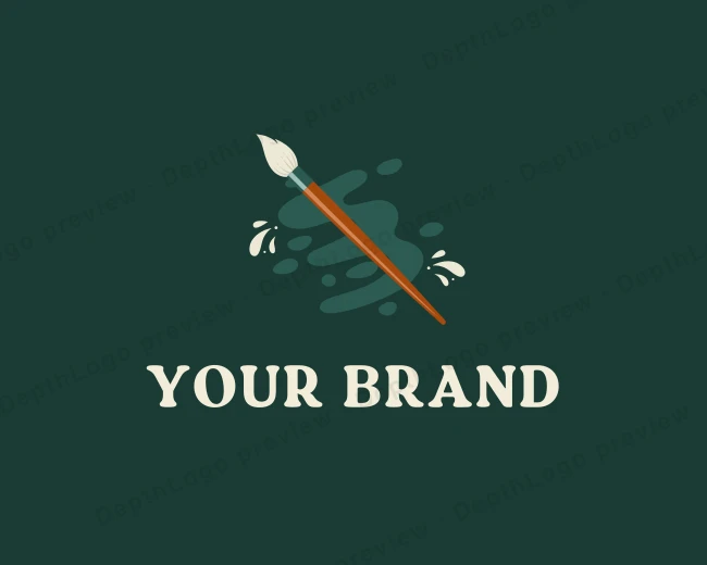 Paint Artist Brush logo template for Your Brand