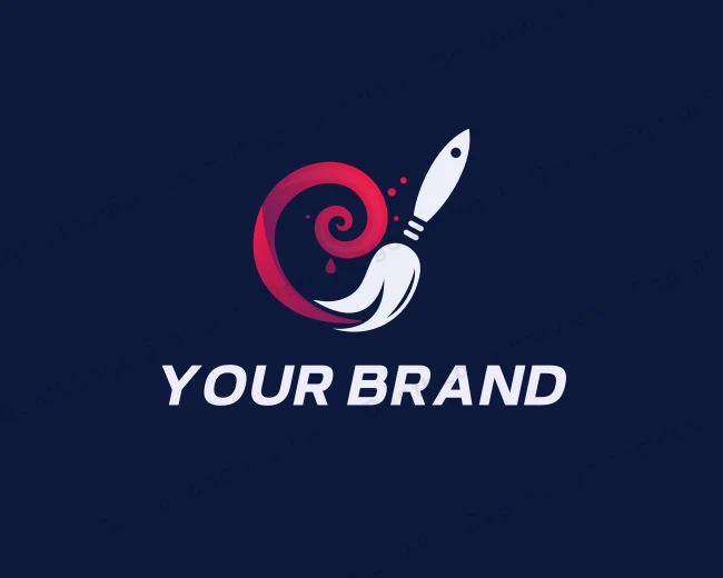 Paintbrush Artist Creative logo template for Your Brand