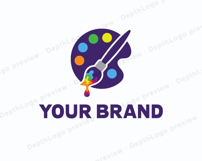 Painting Paint Palette logo template for Your Brand