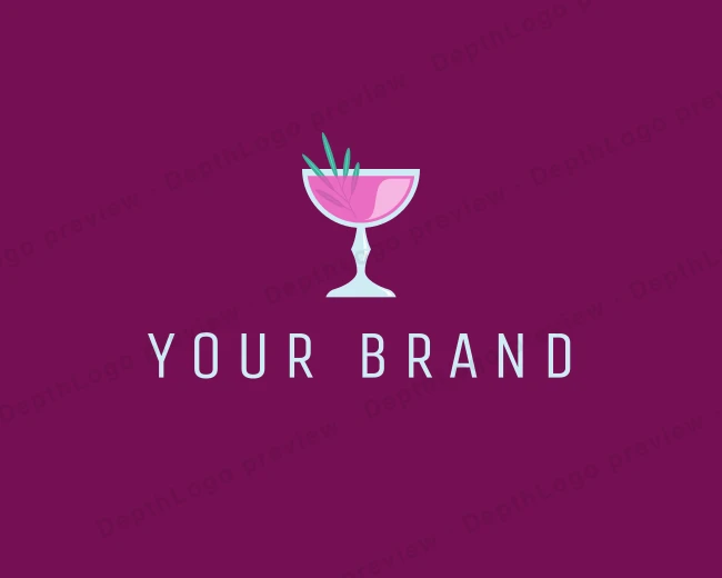 Party Cocktail Drink logo template for Your Brand