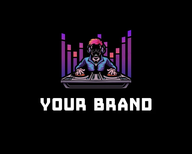 Party Music DJ logo template for Your Brand