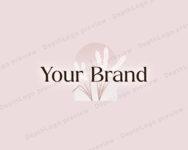 Pastel Oat Beauty logo template for Your Brand