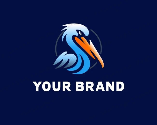 Pelican Bird Avian logo template for Your Brand