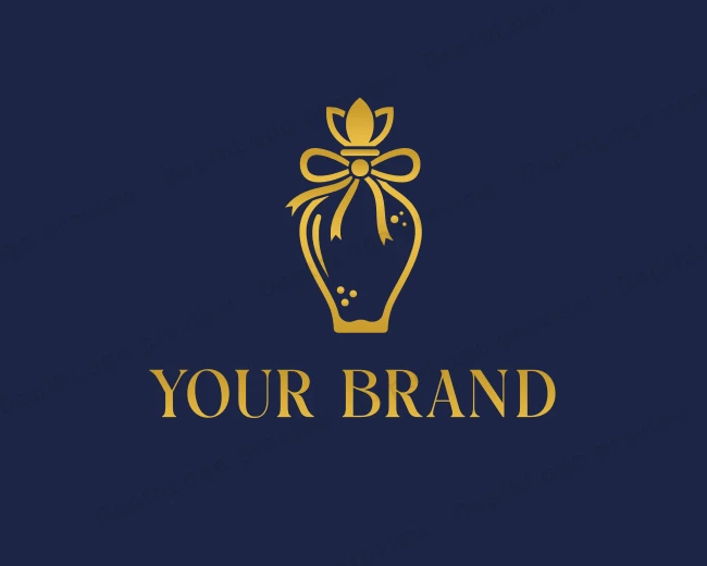 Perfume Bottle Scent logo template for Your Brand
