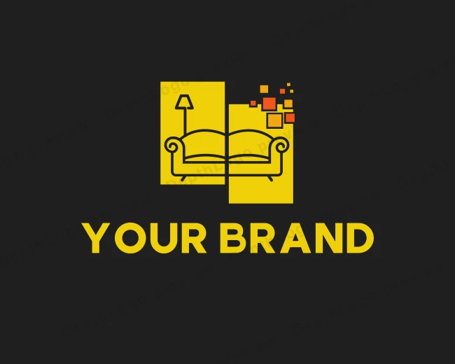 Pixel Home Furnishing logo template for Your Brand