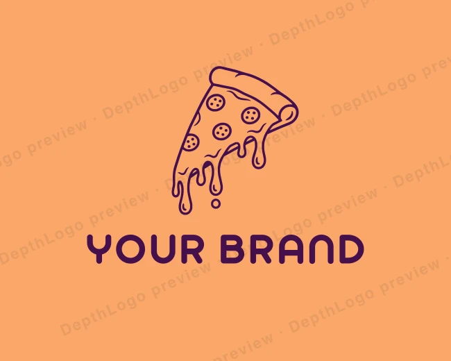 Pizza Fast Food logo template for Your Brand