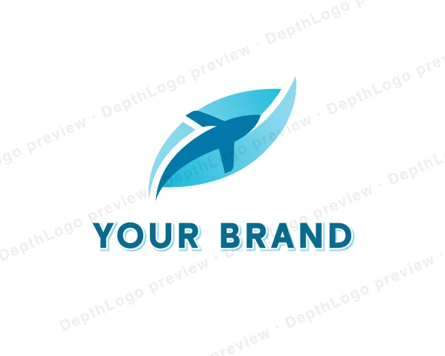 Plane Aviation Airline logo template for Your Brand