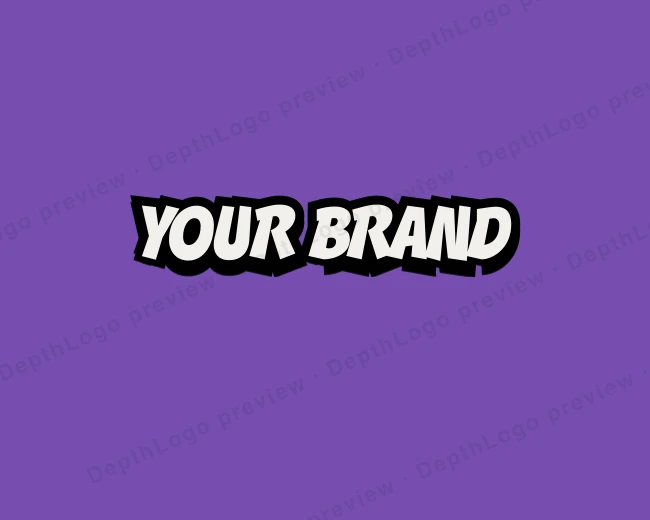Playful Comic Brand logo template for Your Brand