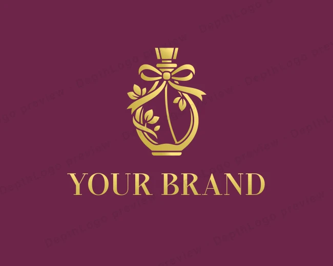 Premium Perfume Bottle logo template for Your Brand