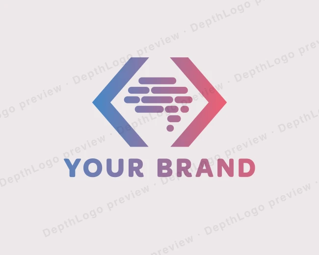 Program Coding Bracket logo template for Your Brand